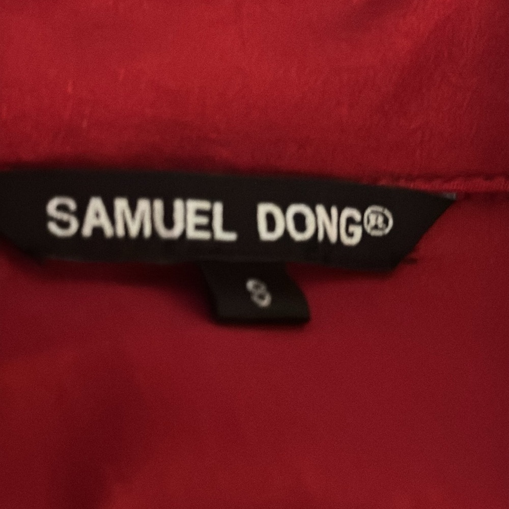 Red‎ Asymmetrical Blouse - Picture 6 of 8